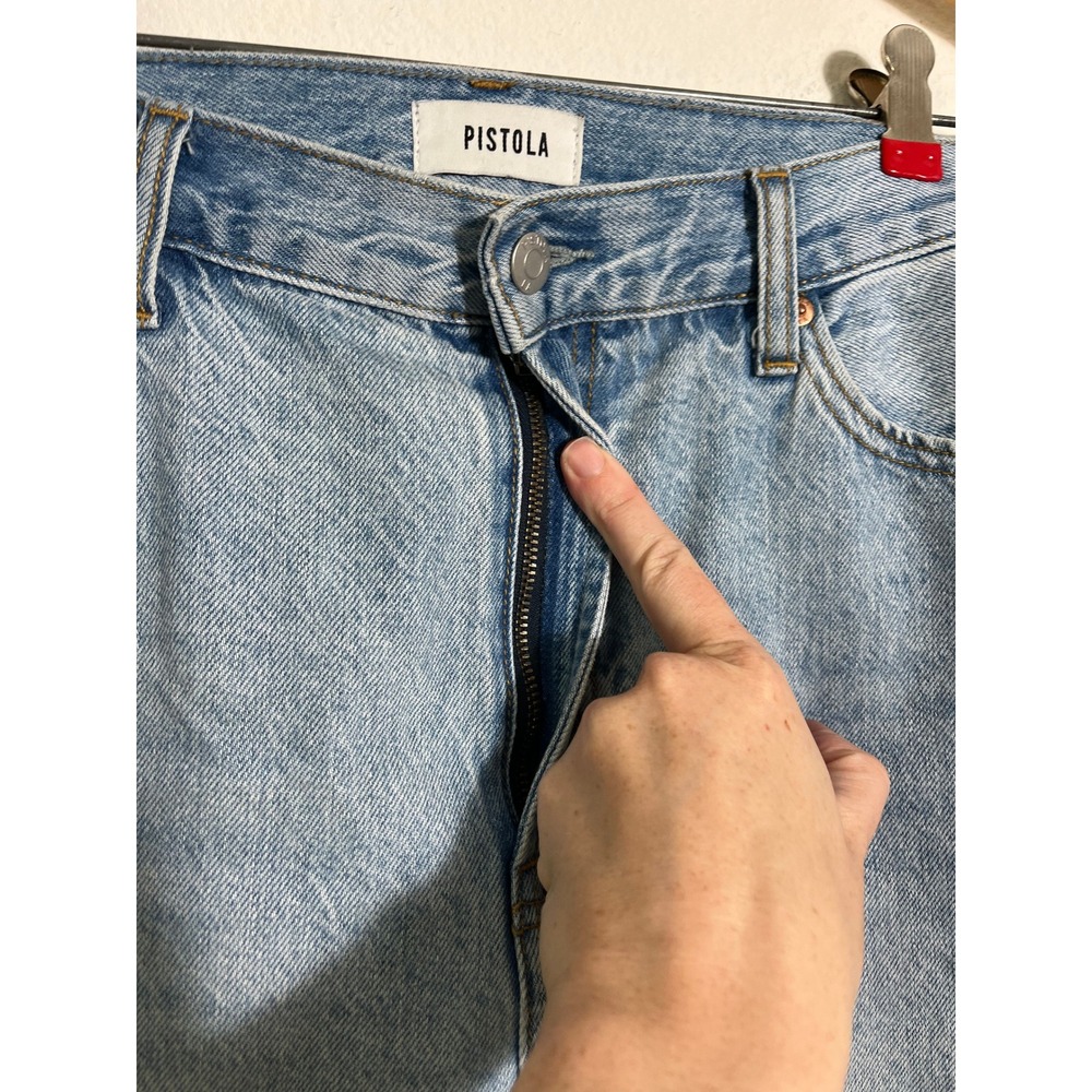 PISTOLA Wes High Rise Barrel Jeans in Waves - Picture 7 of 12